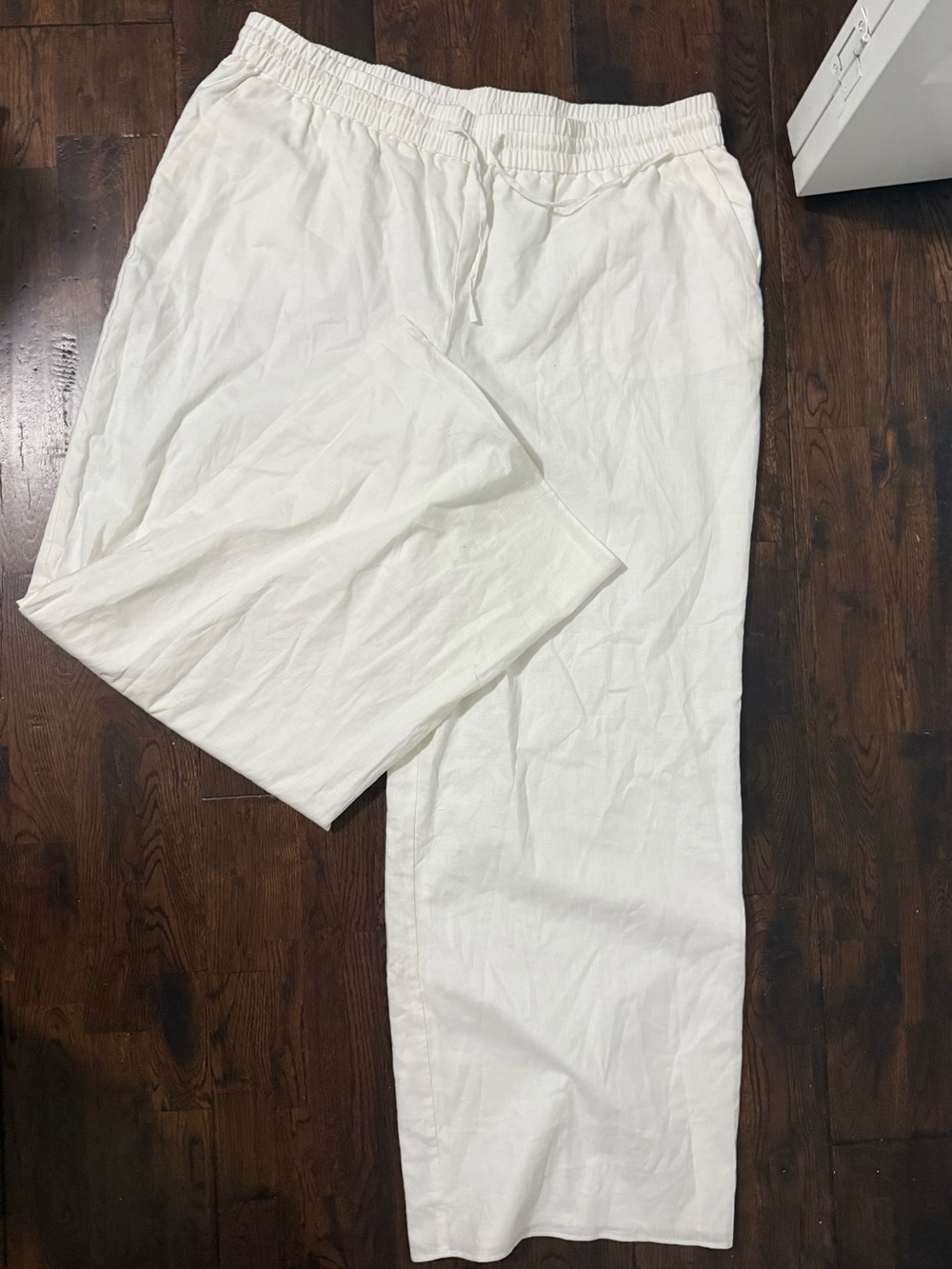 Express White Casual Linen Womens Pants | XL Long | very good condition!